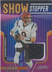 Joe Burrow #SSM-3 Football Cards 2022 Panini Absolute Show Stopper Materials Prices