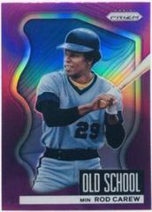 Rod Carew [Purple Prizm] #OS-9 Baseball Cards 2022 Panini Prizm Old School Prices