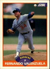 Fernando Valenzuela #437 Baseball Cards 1989 Score Prices