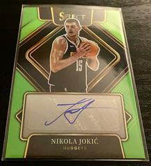 Nikola Jokic [Green Prizm] Basketball Cards 2021 Panini Select Signatures Prices