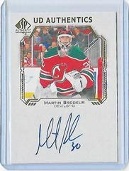 Martin Brodeur #UDA-MB Hockey Cards 2021 SP Authentic UD Autographs Prices