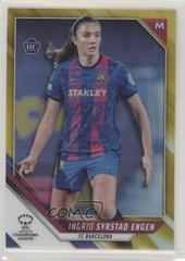 Ingrid Syrstad Engen [Gold Refractor] Soccer Cards 2021 Topps Chrome UEFA Women’s Champions League Prices