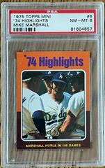 '74 Highlights [Mike Marshall] Baseball Cards 1975 Topps Mini Prices