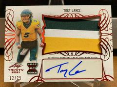 Trey Lance [Red] #PA-TL2 Football Cards 2021 Leaf Trinity Patch Autographs Prices