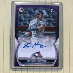 Spencer Horwitz [Purple] #PPA-SH Baseball Cards 2023 Bowman Paper Prospect Autographs Prices