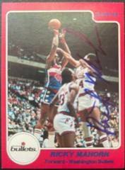 Ricky Mahorn #191 Basketball Cards 1983 Star Prices