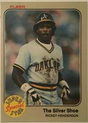 The Silver Shoe [Rickey Henderson] #639 Baseball Cards 1983 Fleer Prices
