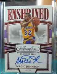 Magic Johnson [Ruby] #5 Basketball Cards 2022 Panini Flawless Enshrined Signature Prices