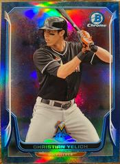 Christian Yelich [Bubbles Refractor] #117 Baseball Cards 2014 Bowman Chrome Prices