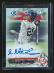 Blake Rutherford [Chrome Refractor] #CPA-BR Baseball Cards 2017 Bowman Prospect Autographs Prices