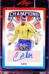 Cafu [Prismatic Red White Blue] #C-C1 Soccer Cards 2022 Leaf Metal Champions Autographs Prices