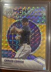 Carlos Correa [Gold] Baseball Cards 2022 Panini Mosaic Men of Mastery Prices