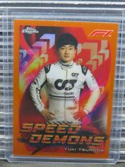 Yuki Tsunoda [Orange] #SD-YT Racing Cards 2022 Topps Chrome Formula 1 Speed Demons Prices