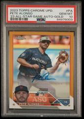 Pete Alonso [Gold] #ASGA-PA Baseball Cards 2023 Topps Chrome Update All Star Game Autographs Prices
