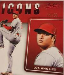 Shohei Ohtani [Spectrum Red] #I-9 Baseball Cards 2022 Panini Absolute Icons Prices