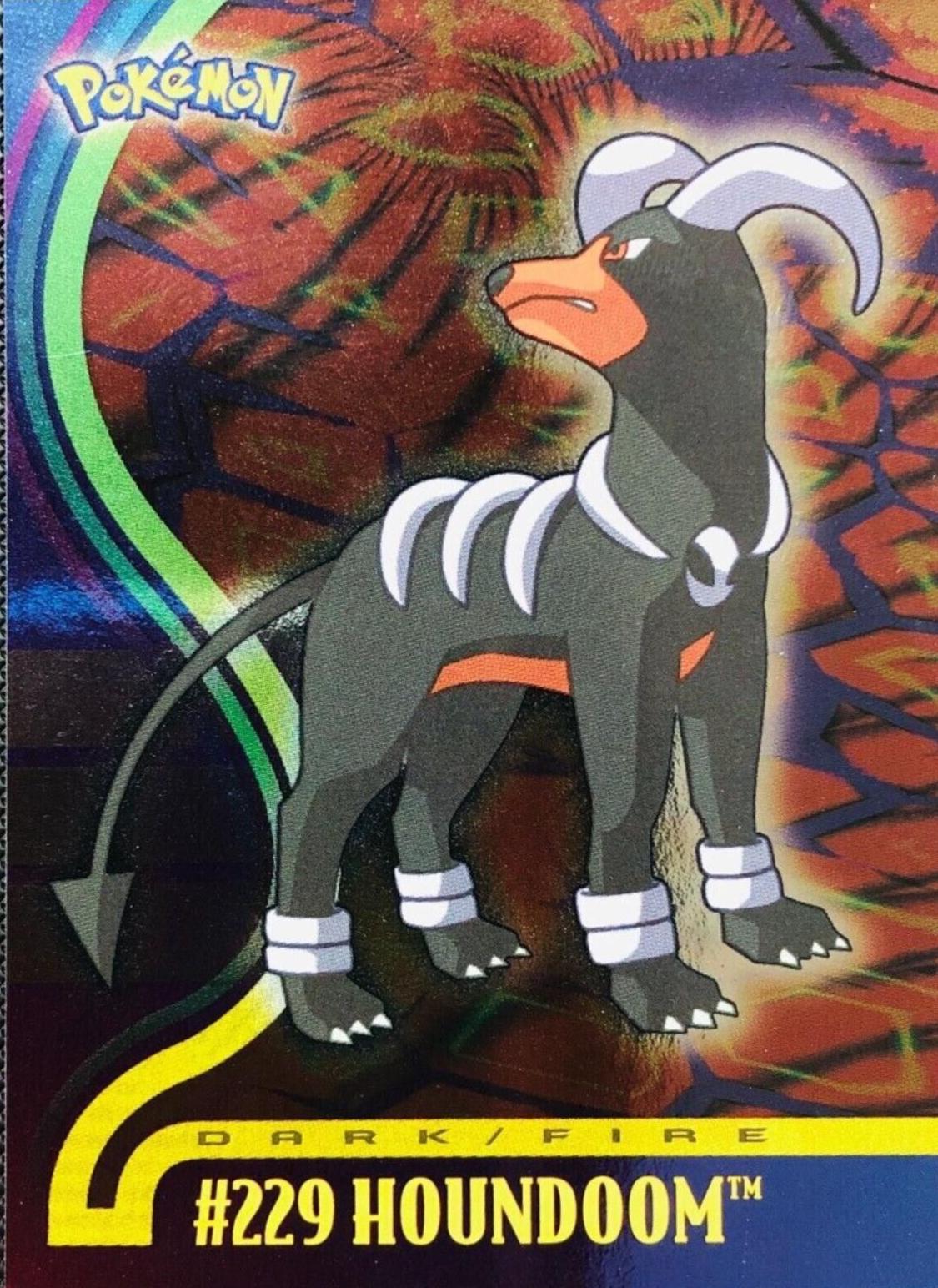 Houndoom [Holo] #229 Pokemon 2001 Topps Johto Champions