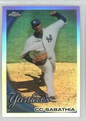 CC Sabathia #21 Baseball Cards 2010 Topps Chrome Prices
