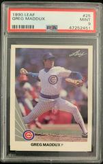 Greg Maddux #25 Baseball Cards 1990 Leaf Prices