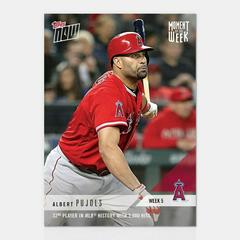 Albert Pujols Baseball Cards 2018 Topps Now Moment of the Week Prices