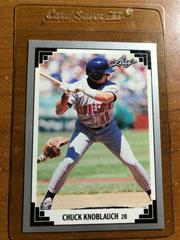 Chuck Knoblauch Baseball Cards 1991 Leaf Prices