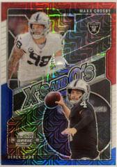 Derek Carr, Maxx Crosby [Red White Blue] #XO-16 Football Cards 2021 Panini Contenders Optic Xs and Os Prices