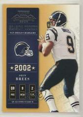 Drew Brees [Sample] Football Cards 2002 Playoff Contenders Prices