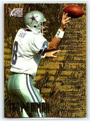 Troy Aikman #1 Football Cards 1996 Fleer Metal Goldflingers Prices