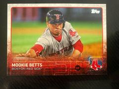 Mookie Betts [Sliding] #389 Baseball Cards 2015 Topps Prices