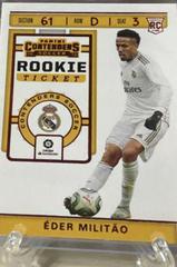 Eder Militao [Red] Soccer Cards 2019 Panini Chronicles Contenders Rookie Ticket Prices