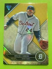 Miguel Cabrera [Gold] Baseball Cards 2017 Topps Triple Threads Prices