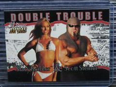 Stacy Keibler, Scott Steiner #83 Wrestling Cards 2003 Fleer WWE Divine Divas Prices