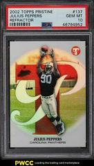 Julius Peppers [Refractor] #137 Football Cards 2002 Topps Pristine Prices