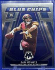 Sam Howell #BC-5 Football Cards 2022 Panini Mosaic Blue Chips Prices
