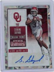 Sterling Shepard [White Jersey Autograph Cracked Ice Ticket] #145 Football Cards 2016 Panini Contenders Draft Picks Prices