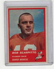 Bob Scarpitto #81 Football Cards 1963 Fleer Prices
