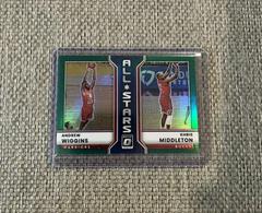 Andrew Wiggins, Khris Middleton [Green] Basketball Cards 2022 Panini Donruss Optic All Stars Prices
