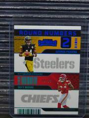 George Pickens, Skyy Moore [Platinum] #RN-PM Football Cards 2022 Panini Contenders Round Numbers Prices