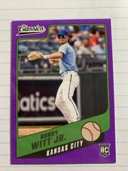 Bobby Witt Jr. [Purple] Baseball Cards 2022 Panini Chronicles Classics Prices