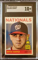Bryce Harper [Portrait, With Hat] Baseball Cards 2013 Topps Heritage Prices