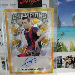 Xavi Hernandez [Prismatic Gold] #C-XH1 Soccer Cards 2022 Leaf Metal Champions Autographs Prices