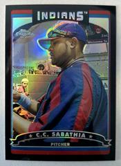 C. C. Sabathia [Black Refractor] #134 Baseball Cards 2006 Topps Chrome Prices