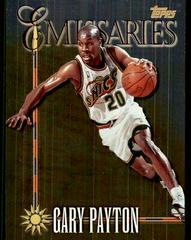 Gary Payton Basketball Cards 1998 Topps Emissaries Prices