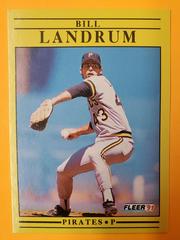Bill Landrum #41 Baseball Cards 1991 Fleer Prices