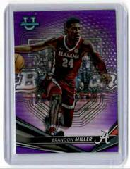 Brandon Miller [Purple] #10 Basketball Cards 2022 Bowman University Best Prices