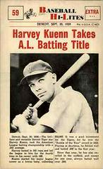Harvey Kuenn #59 Baseball Cards 1960 NU Card Baseball Hi Lites Prices