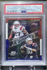 J. C. Jackson, Mac Jones [Red White Blue] #XO-19 Football Cards 2021 Panini Contenders Optic Xs and Os Prices