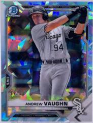 Andrew Vaughn [Aqua Refractor] #BCP-88 Baseball Cards 2021 Bowman Sapphire Prices