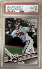 Dansby Swanson [Metallic Snowflakes] Baseball Cards 2017 Topps Holiday Prices