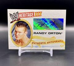 Randy Orton Wrestling Cards 2007 Topps Heritage III WWE Autographs Prices