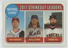 Jacob DeGrom, Max Scherzer, Robbie Ray #12 Baseball Cards 2018 Topps Heritage Prices